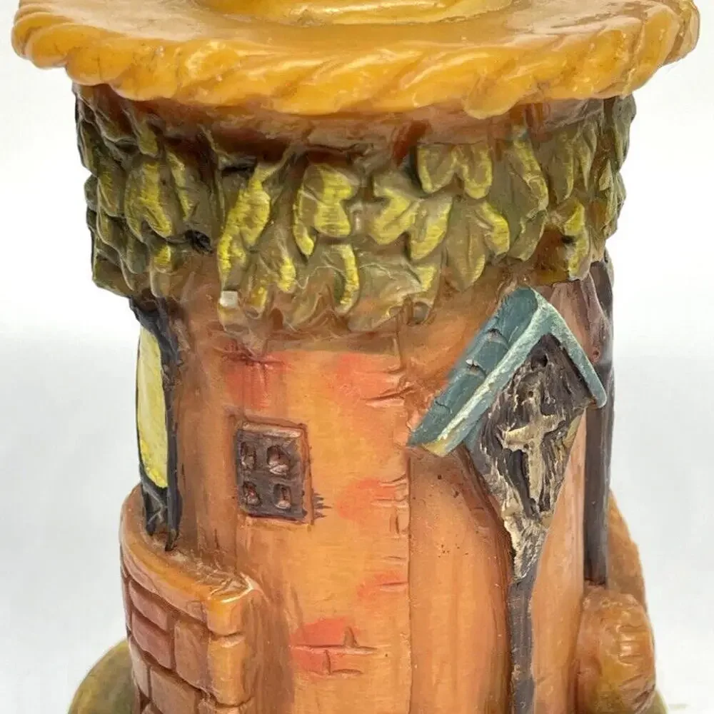 Children‎ Playing With Dog German Gunter Kerzen Carved Wax Candle Vintage 5